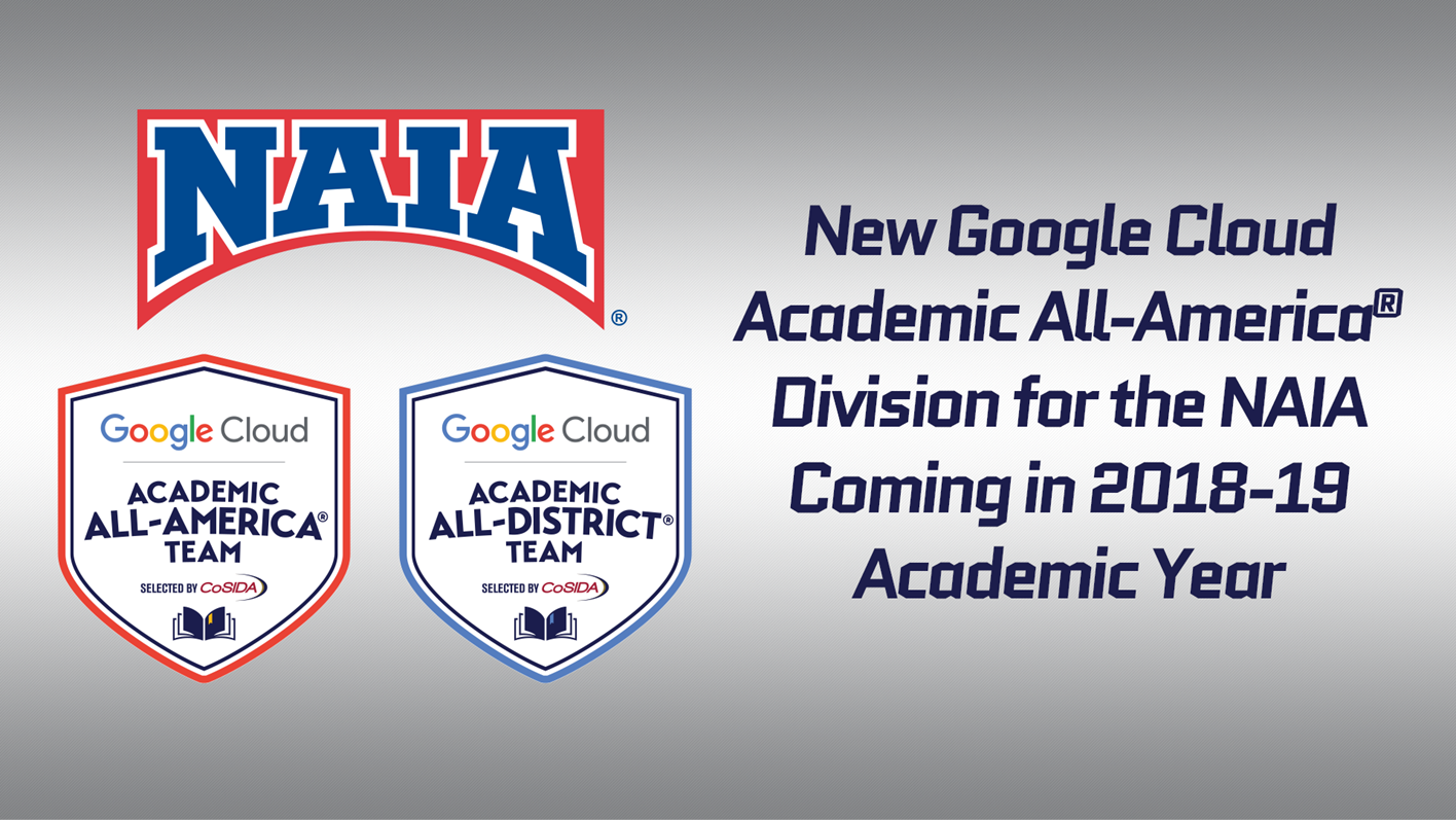 New Google Cloud Academic All-America® Division for the NAIA Being Added For 2018-19 Academic Year